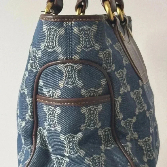 Celine Boogie Bag Denim and Leather Excellent Condirion - Picture 12 of 15